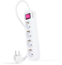 Regleta NanoCable 4 Tomas com switch 1.4 M Blanco