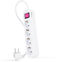 Regleta NanoCable 4 Tomas com switch 1.4 M Blanco