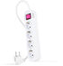 Regleta NanoCable 4 Tomas com switch 1.4 M Blanco image number null