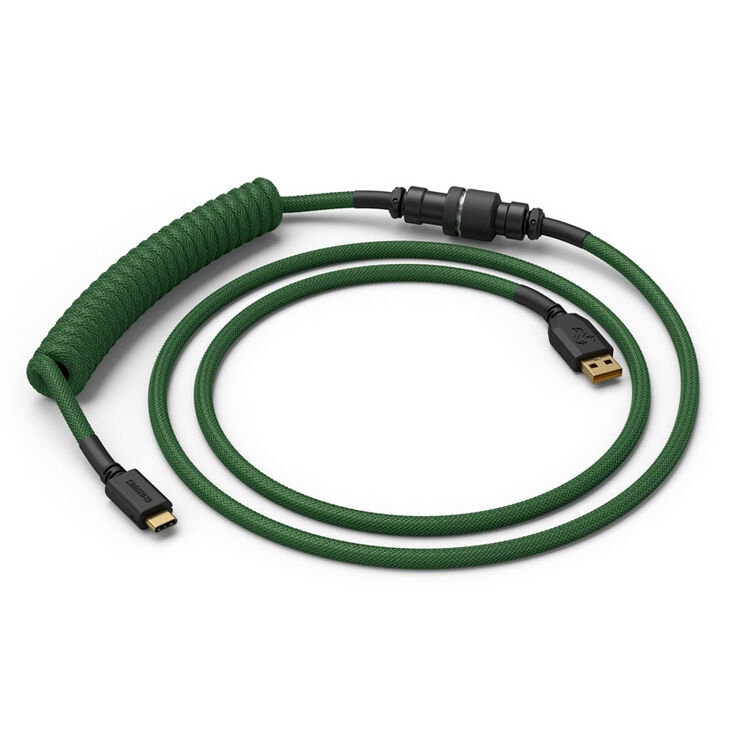 Cable Coiled Glorious USB-C para USB-A , 1,37m - Forest Green image number 0