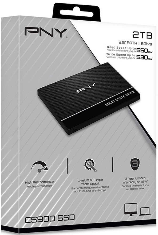 SSD PNY CS900 2TB SATA III (550/530MB/s) image number 1