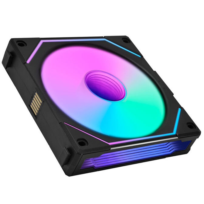 Ventilador Lian Li UNI FAN SL120 Infinity RGB Reverse Blade PWM Negro 120mm (Pack 3) image number 1