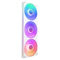 Ventilador NZXT F360 RGB Core Single-Frame Blancas - Triplo Ventilador 120mm ( 360mm )