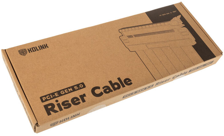 Cable Riser Kolink PCI-E Gen 5.0 180 Grados - 300mm Negro image number 3