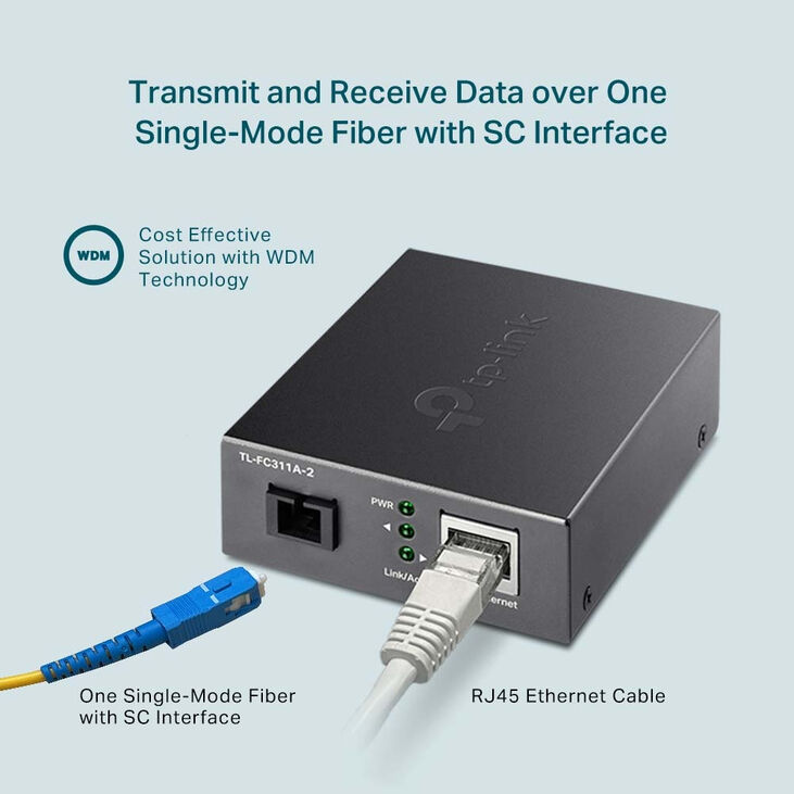 Conversor Media TP-Link TL-FC311A-20 Gigabit WDM Single-Mode image number 6