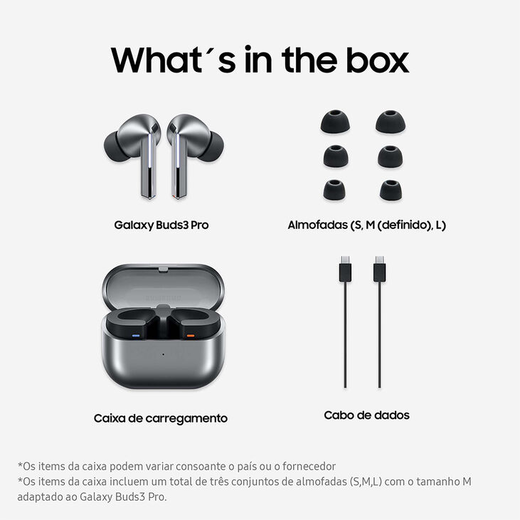 Earbuds Samsung Galaxy Buds 3 Pro Bluetooth Grafite image number 5
