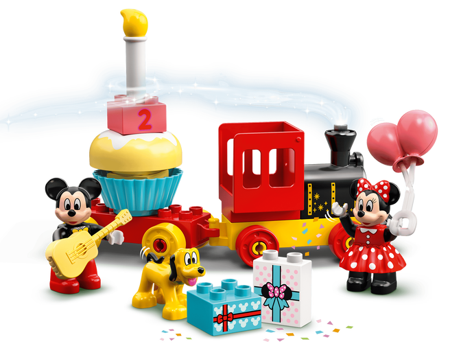 LEGO DUPLO: Tren del Cumplea&ntilde;os de Mickey y Minnie, 22 Piezas (10941) image number 2