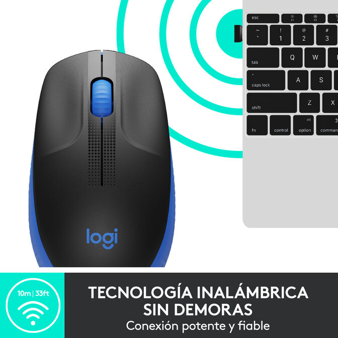 Rat&oacute;n Logitech M190 1000DPI Wireless Azul image number 5