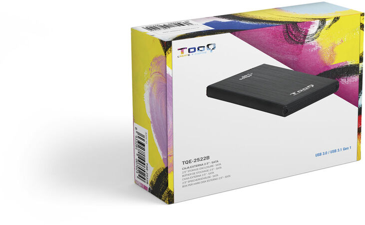 Caja Externa HDD Tooq 2.5" SATA (9mm) - USB 3.0 Negro image number 5