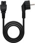 Cable de Alimentación Trevo Nanocable CEE7 Angular/M-C5/F 2 M Negro image number null