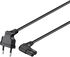 Cable de Alimentacion Ewent EC1917 2 Pinos Schuko para IEC C7 90° 1.8m Negro image number null