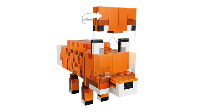 LEGO Minecraft: La Zorra, 497 Piezas (21588) image number 2