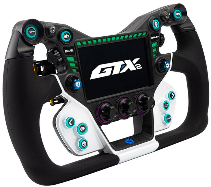 Volante Cube Controls GTX2 Grip (30cm) - Blanco / Azul image number 1