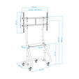 Soporte M&oacute;vel Tooq 60" a 105" M&aacute;x. 100Kg image number null
