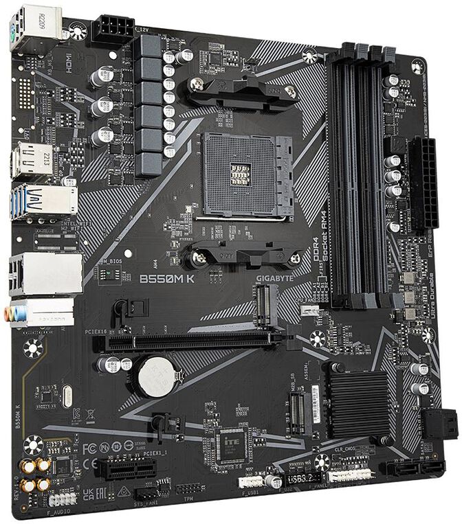 Placa Base Gigabyte B550M K image number 2