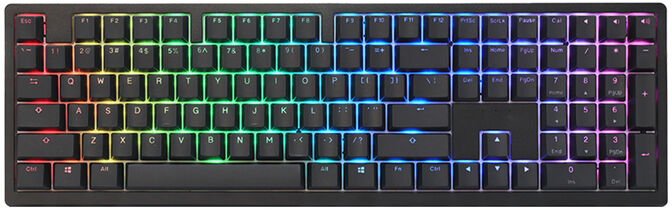 Teclado Mec&acirc;nico Ducky Zero 6108 100% Classic Black RGB Tri-Mode Connect MX2A-Blue (ES) image number 0