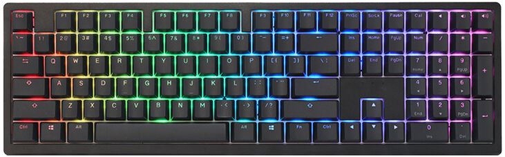 Teclado Mecânico Ducky Zero 6108 100% Classic Black RGB Tri-Mode Connect MX2A-Blue (ES) image number 0