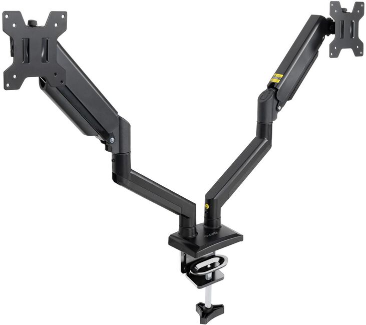 Soporte de Mesa Tooq Duplo Tilt e Giratório 13" a 34" Max. 10kg/Monitor Negro image number 0