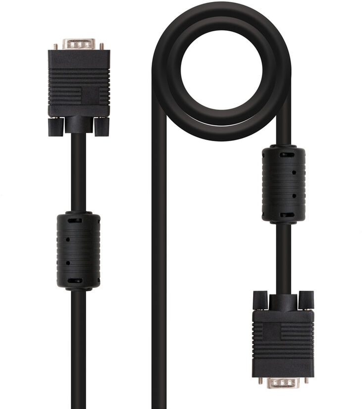 Nanocable CABLE SVGA CON FERRITA, HDB15/M-HDB15/M, 15 M image number 0
