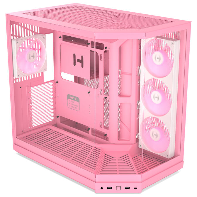 Caja E-ATX Hyte Y50 Vidrio Templado Strawberry Milk image number 2