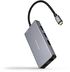 Hub USB-C Nanocable 3x USB-A / 2x HDMI / RJ45 / TF / SD / USB-C PD (100W) 15 CM Aluminio image number null