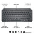 Teclado Logitech MX Keys Mini Bluetooth Grafito (US) image number null