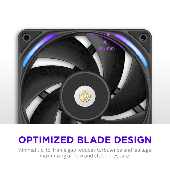 Ventilador  NZXT F120x Perfomance RGB 120mm - Single Pack Negras image number 8