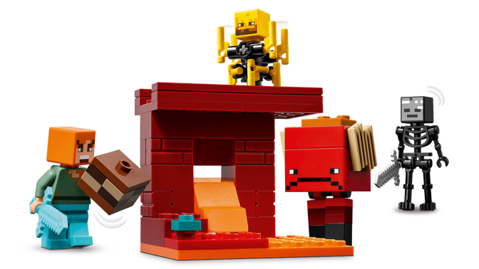 LEGO Minecraft: La Batalla de la Lava del Nether, 99 Piezas (21266) image number 5