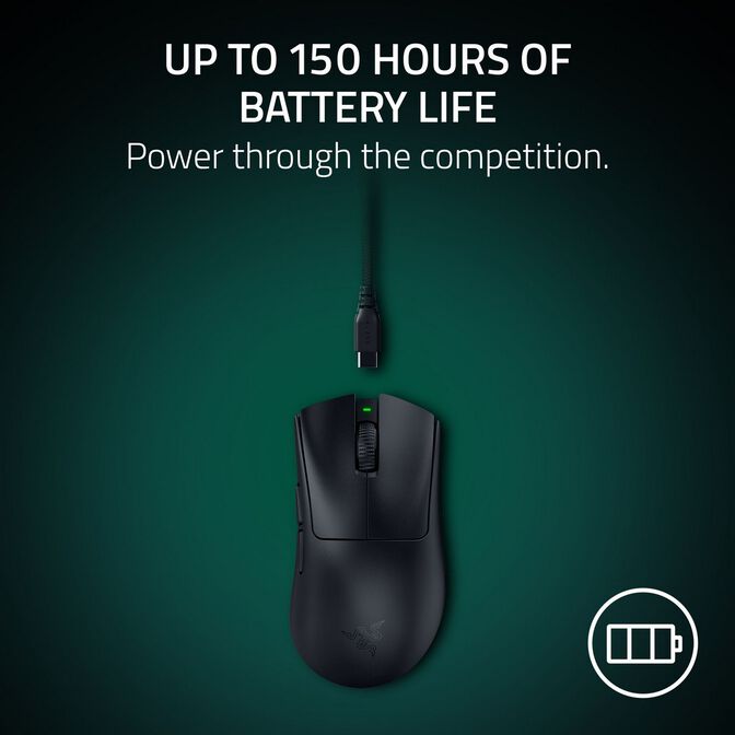 Rat&oacute;n Razer DeathAdder V4 Pro 45000DPI Wireless Negro image number 5