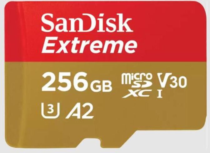 Tarjeta de Memoria SanDisk Extreme MicroSDXC UHS-I C10 U3 V30 A2 256GB image number 0