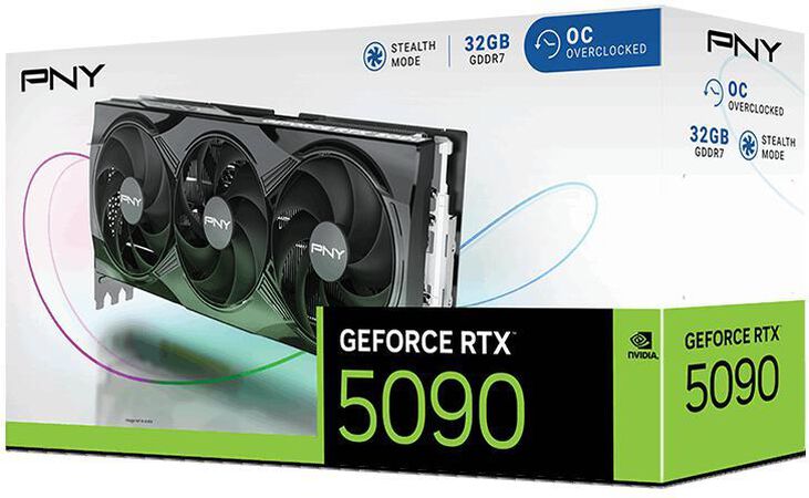 Tarjeta Gráfica PNY GeForce® RTX 5090 Gaming Triple Fan OC 32GB GDDR7 DLSS4 image number 8