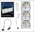 Ventilador Lian Li UNI FAN SL120 Wireless RGB Reverse Blade PWM Blanco 120mm (Pack 3) image number null