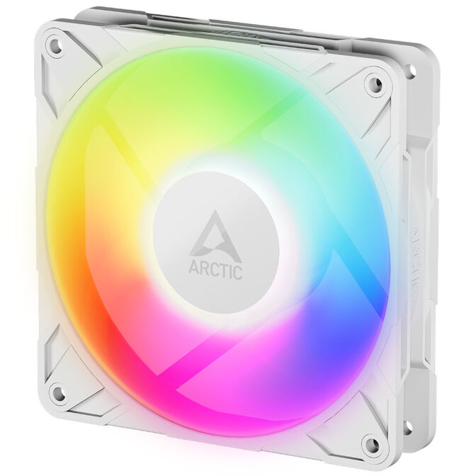 Ventilador Arctic P12 PRO PWM PST ARGB 120mm (Pack 3) - Blanco image number 1