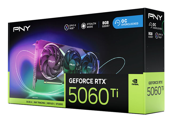 Tarjeta Gráfica PNY GeForce® RTX 5060 Ti Gaming RGB Triple Fan OC 8GB GDDR7 DLSS4 image number 8