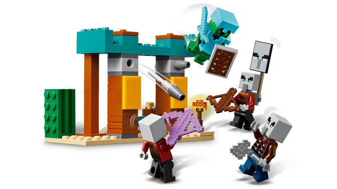 LEGO Minecraft: La Patrulla del Desierto de los Maldeanos, 105 Piezas (21267) image number 3