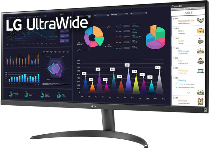 Monitor Curvo LG UltraWide 34" 34WQ500-B IPS UWXGA 100Hz FreeSync image number 1