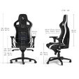 ** B Grade ** Silla noblechairs EPIC - SK Gaming Edition Negro / Blanco / Azul image number null