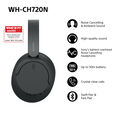 Auriculares Inal&aacute;mbricos Sony WH-CH720 Bluetooth ANC Negros image number null