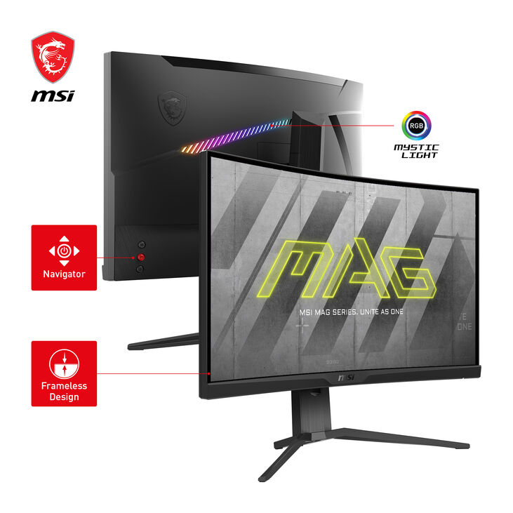 Monitor Curvo MSI 27" MAG 275CQRF QD VA WQHD 170Hz 1ms FreeSync Premium image number 3