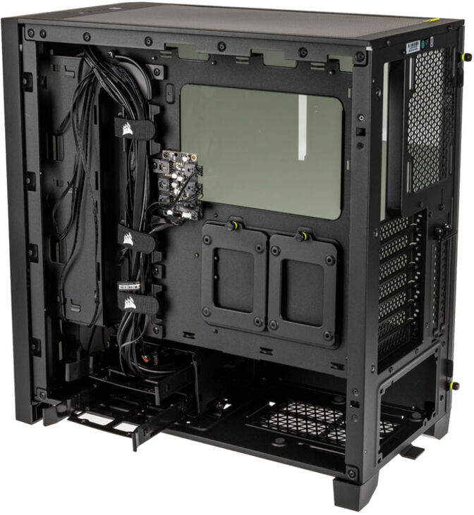 Torre E-ATX Corsair iCUE 4000X RGB Negro Cristal Templado image number 7