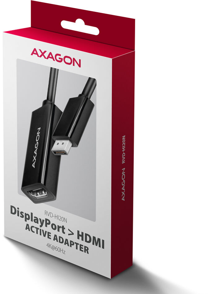 Adaptador Mini AXAGON RVD-HI20N DisplayPort para HDMI, 4K/60Hz image number 0