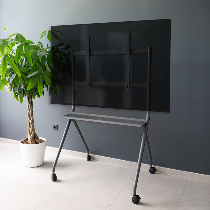 Soporte Móvil Tooq iSTAND 50" a 86" Máx.120Kg Gris image number 4