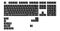 Juego de 123 Teclas Glorious ABS Doubleshot V2 Negro (US ANSI)