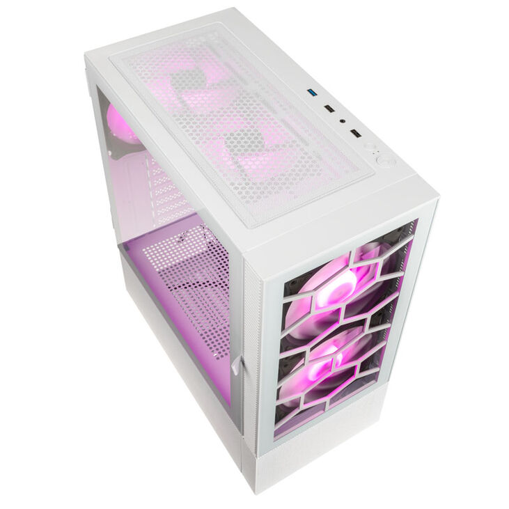 Caja ATX Kolink Observatory MX Glass ARGB Blanco image number 5