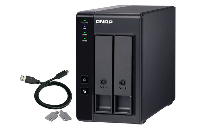 Unidade de Expans&atilde;o NAS QNAP TR-002 - 2 Ba&iacute;as - USB Type C image number 4