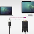Cable Conversor Nanocable USB-C > VGA 1.8 M Negro image number null
