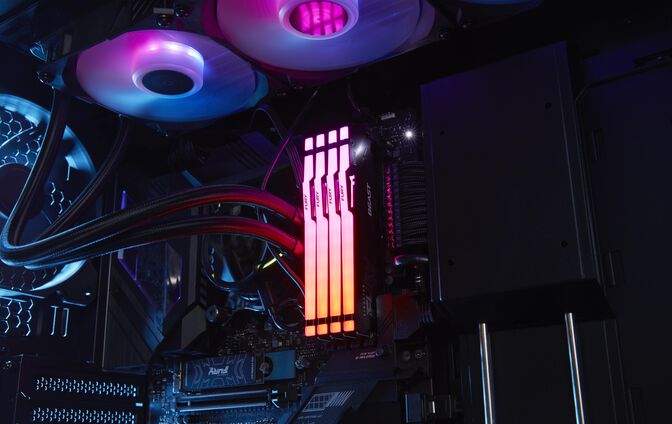 Kingston Kit 64GB (2 x 32GB) DDR5 6400MHz FURY Beast RGB EXPO Negro CL32 image number 9