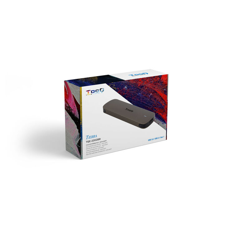 Tooq Caja SSD M.2 NGFF USB 3.1 Gen 1 Marrón image number 2