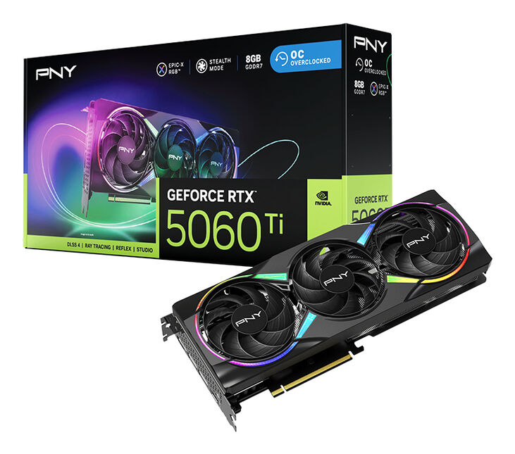 Tarjeta Gráfica PNY GeForce® RTX 5060 Ti Gaming RGB Triple Fan OC 8GB GDDR7 DLSS4 image number 9