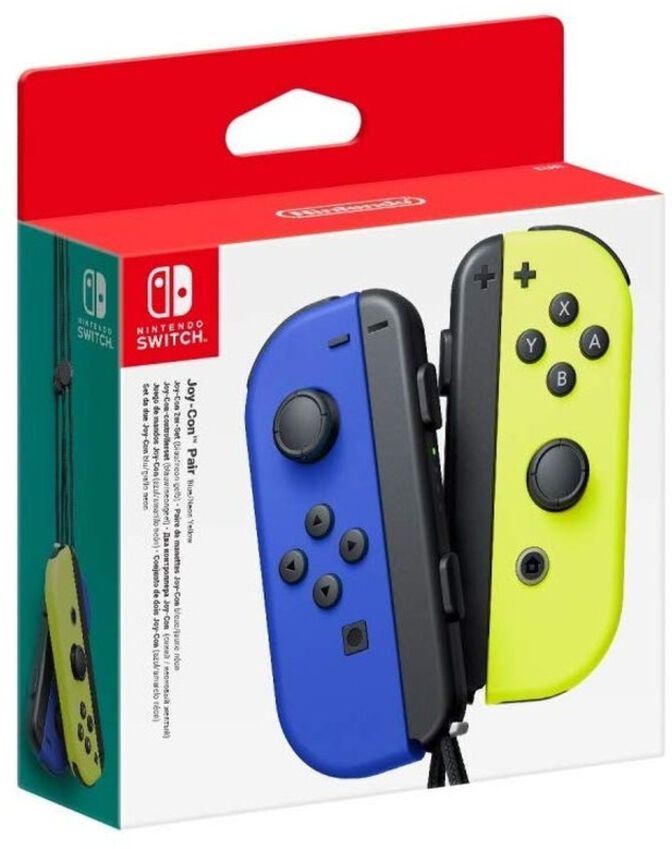 Mando Nintendo Joy-Con (set Izq/Der) Azul/Amarillo Ne&oacute;n image number 1